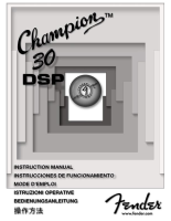 Fender Champion-30-DSP - Owners Manual